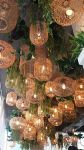 Bulk Contemporary Rattan Bamboo Lampshade Handwoven <b>Light</b> <b>Cover</b> Vietnam Production by VIFARMEX - Product Image 6