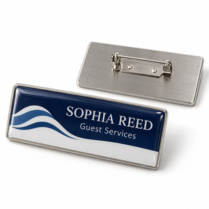 Placa de Identificación Personalizada para Personal de Hotel, Etiqueta Magnética de Metal para Empleados con Logotipo para Uniforme, Venta al Por Mayor OEM - Product Image 2