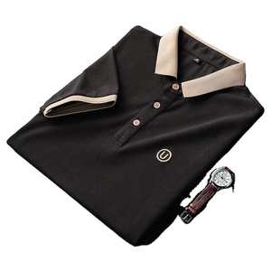 T-shirts polo homme en coton doux haute pureté personnalisés polos anti-rides sur la taille des hommes pour le personnel avec logo - Product Image 4