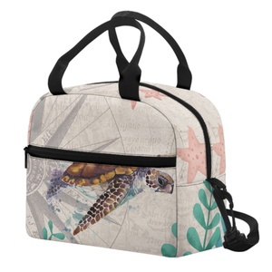 Sac de pique-nique pour femme à motif tortue de mer, impression à la demande, livraison directe, sac à lunch isotherme, pratique, étanche, sac bento pour femme - Product Image 2