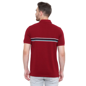 Camisa polo de negocios con bordado deportivo americano, transpirable, de manga corta para hombre, para un estilo casual de negocios. - Product Image 3