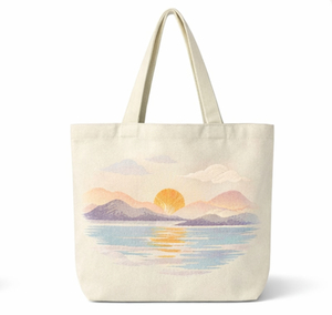 Sac fourre-tout en toile en gros avec design imprimé personnalisé, sacs en toile pour femmes, sac fourre-tout en toile de coton personnalisé pour la plage et les voyages - Product Image 1