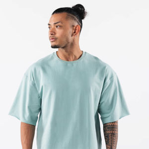 T-shirt unisexe 100 % coton épais, coupe oversize, grande taille, épaules tombantes, style streetwear, avec logo personnalisé imprimé, design vierge, pour homme - Product Image 6