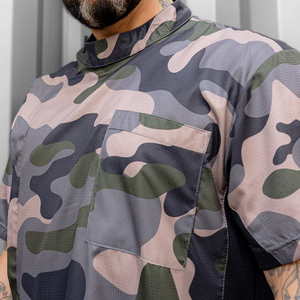 Custom Half Sleeves Eco-Friendly Breathable Waterproof Polyester Work Vest for Pet Groomer Barber Hair Salon Stylist Anti-Water - Product Image 5