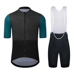 Ensemble de maillots de cyclisme ajustés tendance, personnalisables, respirants, 100% coton, uniforme de cyclisme de haute qualité, prix abordable - Product Image 1