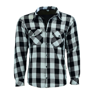 Chemises en flanelle de coton pour hommes, manches longues, col roulé, coupe classique, décontractées, pour le travail, hiver, écologiques, respirantes, haute performance - Product Image 5