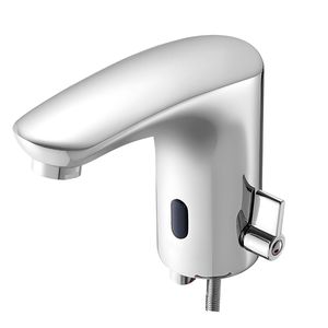 Rubinetto per Lavabo Bagno Senza Contatto con Sensore di Movimento Automatico, Acqua Calda e Fredda Regolabile, Maniglia Singola, per Toilette - Product Image 1