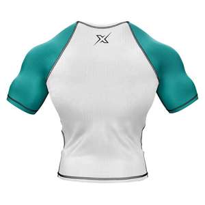 Custom Short Sleeve BJJ Rash Guard Men's Compression Shirt Jiu Jitsu MMA Martial Arts Training Top Sublimation Gym Wear - Product Image 2