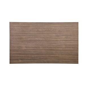 Set da Pranzo Casual 7 Pezzi, Finitura Grigio-Bianco-Marrone, 6 Sedie Laterali in Tessuto e Tavolo Rettangolare in Legno - Product Image 4