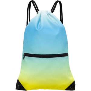 Mochila Deportiva Unisex con Cierre, Color Degradado, Poliéster, Estilo Casual, Bolsillo con Cierre, Diseño Ligero, Impermeable, 30-40L, Ajustable - Product Image 3