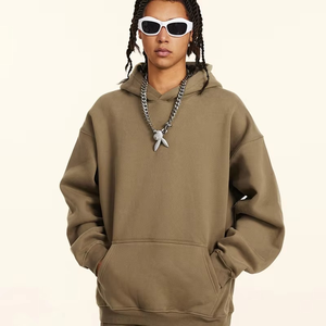 High Quality Embroidered Custom Logo 100% Cotton Fleece Breathable Thick Unisex <b>Men</b> <b>Pullover</b> Hoodie Manufacturers - Product Image 1