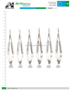Portaagujas de Acero Inoxidable de Grado Médico (Angulados) para Sutura, 12 cm, Instrumentos Quirúrgicos Manuales Reutilizables |   A-1 VERITAS - Product Image 6