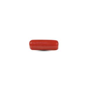 Natural Red Coral Loose Gemstone 5.5 Carat Oval Cut 10x12mm for Fine Jewelry - Product Image 1