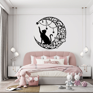 Decorazione Gotica in Metallo a Forma di Gatto Nero per Halloween, per Interni ed Esterni - Product Image 4
