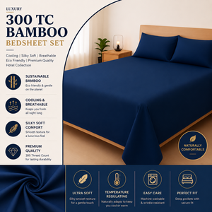 ผ้าปูที่นอนใยไผ่ 300TC คุณภาพพรีเมียม เย็นสบาย ขายส่ง |   ผู้ส่งออกเครื่องนอนโรงแรมหรูหรา ระบายอากาศได้ดี เป็นมิตรกับสิ่งแวดล้อม สำหรับใช้ในบ้าน - Product Image 4