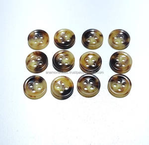 Service OEM/ODM, boutons en corne naturelle ronds à 4 trous, faits à la main, écologiques, nouvelle mode, accessoires de vêtements - Product Image 6