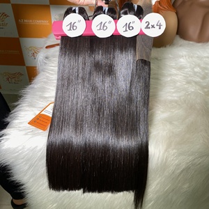Super Bone Straight Real Extensiones de cabello humano Raw Virgin Hair Grade 12A Sin procesar para mujeres - Product Image 3