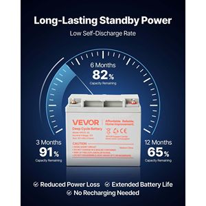 Confezione da 2 Batterie al Piombo-Acido AGM a Ciclo Profondo 12V 35Ah, Sigillate e Ricaricabili, per Scooter - Product Image 5