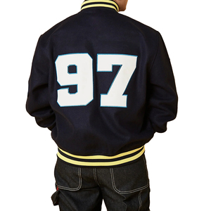 Latest Design Premium Quality Blue Color Varsity Jacket Letterman Jacket Custom <b>Boys</b> Varsity Jacket For Men's OEM Service - Product Image 4