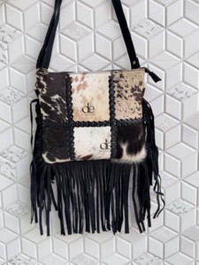 2026 Designer <b>Bag</b> Hair on Hide Fringe Cowhide Leather <b>Sling</b> <b>Bag</b> Patches Handbag Cross Body Fashion Gypsy Fringe Stylish <b>Bags</b> - Product Image 3