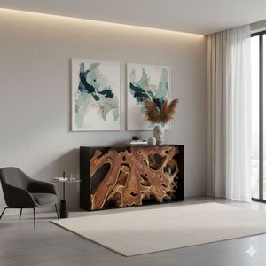 TEAK ROOT CONSOLE IRON FRAME - Product Image 6