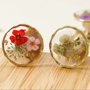 Pomo de Resina con Diseño Floral para Armarios, Cajones y Puertas, Elegante Tirador Decorativo para Decoración del Hogar, Muebles y Uso Interior - Product Image 1