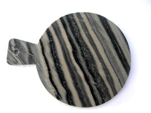 Planche à découper en marbre blanc écologique avec poignée, plateau de service durable pour la cuisine domestique et les fromages - Product Image 5