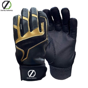 Gants de frappe en cuir Cabretta Pro Series, rembourrés et élégants, avec une adhérence et un ajustement confortables pour les joueurs de baseball et de softball - Product Image 1
