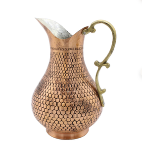 Latest Arrival Rustic Finish <b>Glass</b> Jug Hammered Design Tea Cups & <b>Saucers</b> Vintage Dishwasher Safe for Hotel Restaurant Home Use - Product Image 6
