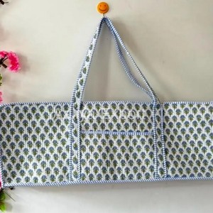 Large Professional High Quality Cotton <b>Quilted</b> Mahjong <b>Bag</b> Women's Colorful Floral Tote <b>Bag</b> <b>Quilted</b> Cotton <b>Bag</b> - Product Image 2