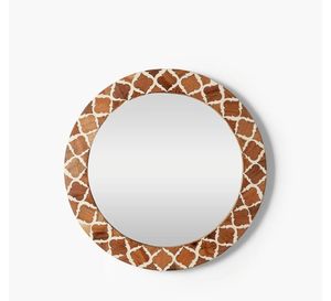 Espejo de pared moderno hecho a mano Moraccan nueva combinación de resina de madera incrustaciones Chipset pegar para salón de casa decorativo para boda - Product Image 1