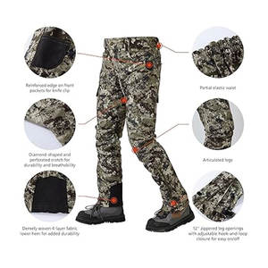 Pantalones de Caza Impermeables y Transpirables para Hombre, Tela Exterior Silenciosa, para Pesca, Actividades al Aire Libre, Duraderos y Ligeros - Product Image 4