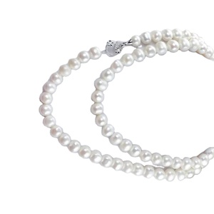 สร้อยคอไข่มุกน้ำจืดสีขาวขนาด9-10มม. ไข่มุกธรรมชาติ - Product Image 1