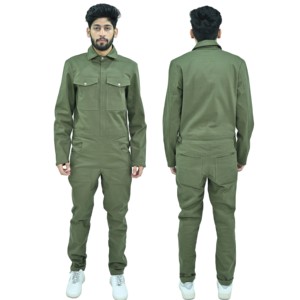 Overol de Trabajo para Hombre, Manga Larga, Estilo Mecánico, Algodón Twill, Uniforme de Taller, Multibolsillos, Ropa de Seguridad - Product Image 6