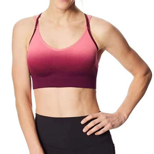 Sujetador deportivo sin costuras de alto soporte 2026 con logo frontal para mujer, ideal para ejercicio y actividades deportivas, sujetador deportivo lavado. - Product Image 3