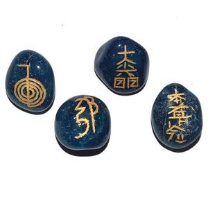 สลักสีเขียว Aventurine Orgone เกลือกกลิ้งหิน - Product Image 2