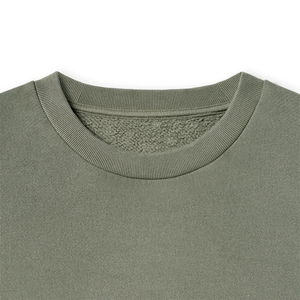 Sweat-shirt à col rond décontracté, couleur unie, coupe ample, pull-over de sport pour hommes, sweat-shirts pour hommes avec impression par transfert thermique - Product Image 3