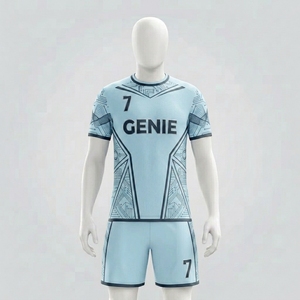 Tissu respirant pour uniforme de football d'entraînement, maillot et short de l'équipe professionnelle de la ligue, conçus avec une grande flexibilité - Product Image 1