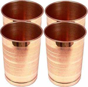 Vasos Modernos de Cobre de Pared Simple, Herméticos y Portátiles con Tapa de Rosca para Bebidas Frías en Fiestas - Product Image 1