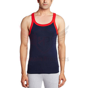 Nouveau modèle de débardeur sans manches en coton et tissu riche pour hommes - Product Image 3