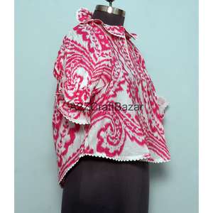 Robes décontractées pour femmes, 100% coton, streetwear, respirantes, pour le bureau, mini, manches 3/4, col rond, imprimé floral, modernes, amples, printemps - Product Image 4