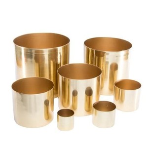 Pot de fleurs en métal de style nordique minimaliste avec support pour plantes d'intérieur, décoration de jardin à domicile - Product Image 2