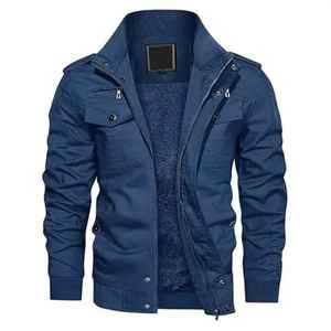 Nouvelle conception, impression personnalisée, veste en cuir originale, fermeture éclair, veste en polaire chaude d'hiver, taille oversize pour hommes - Product Image 3