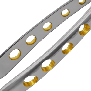 Forceps d'extraction dentaire # Forceps d'extraction dentaire F2 avec poignée dorée incrustée de diamants, instrument chirurgical dentaire en acier inoxydable - Product Image 5