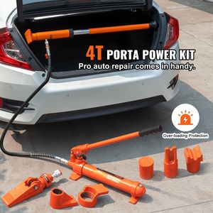 Kit Porta Power da 4 tonnellate con martinetto idraulico portatile, tubo dell'olio da 3,9 piedi/1,2 m e custodia per riparazione telai auto - Product Image 2