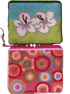 Porte-monnaie brodé de perles, mini porte-monnaie à fermeture éclair, parfum d'argent et perles colorées, idéal pour les fêtes et les cadeaux, pour femmes et filles - Product Image 5