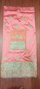 Último Modelo 2026: Impresionante Tela Nigeriana George con Pedrería y Bordado con Diseño Floral para Ocasiones Especiales - Product Image 6