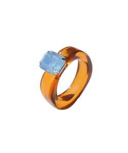 Bague en résine faite à la main avec un design artistique unique, bague statement en époxy colorée pour femmes et filles, bijoux de mode élégants - Product Image 6