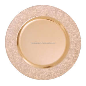 Assiette de Présentation Antique Style Floral 12'' 13'' 14'' – Dernier Cri – Assiettes Métalliques Artisanales pour Service Alimentaire et Décoration - Product Image 3