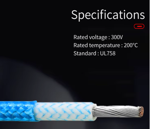 สายไฟซิลิโคน 18AWG 2.38 มม. สายไฟไฟเบอร์กลาส - Product Image 3